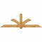 Ekena Millwork Redmond Rough Sawn Timber Gable Bracket, Western Red Cedar, 96"W x 32"H x 6"D x 6"F, 8/12 Pitch GBW096X32X0606RED00RWR - alternate 1